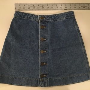 American Apparel Denim Mini Skirt